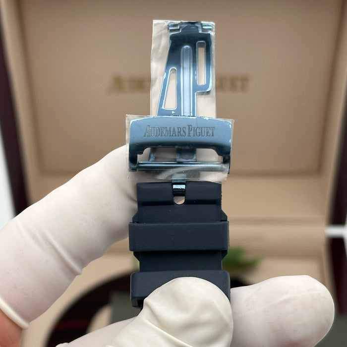 Royal Oak Perpetual Calendar Blue Case 41MM – Rubber Strap | Swiss Super Clone 1:1