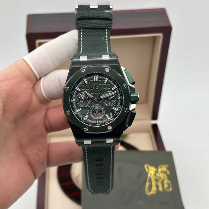 Audemars Piguet Royal Oak Offshore Chronograph 42MM – Green Edition - Swiss Super Clone
