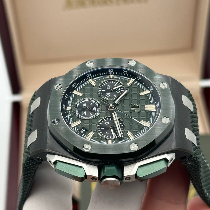 Audemars Piguet Royal Oak Offshore Chronograph 42MM – Green Edition - Swiss Super Clone