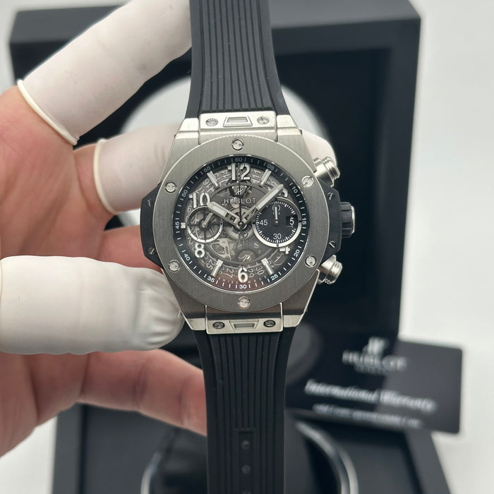 Hublot Big Bang Titanium Skeleton Chronograph 44MM – Swiss Super Clone