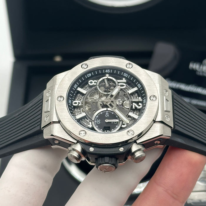 Hublot Big Bang Titanium Skeleton Chronograph 44MM – Swiss Super Clone