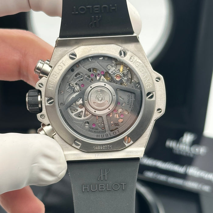Hublot Big Bang Titanium Skeleton Chronograph 44MM – Swiss Super Clone