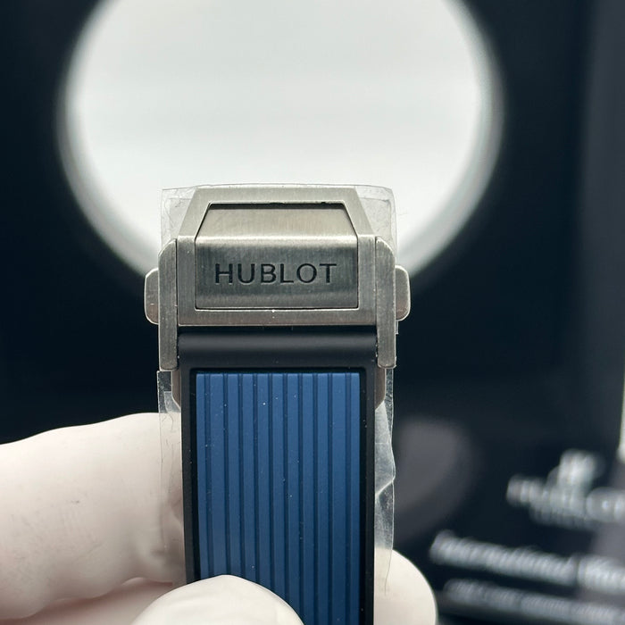 Hublot Big Bang Unico Titanium Blue Bezel Skeleton Chronograph 44MM – Swiss Super Clone