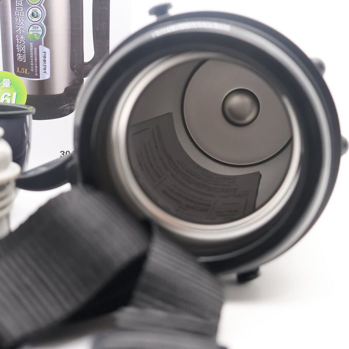 Pinkah 1.6L Stainless Steel Medium Coffe Thermoses For Travel Insulated Water Vacuum Bottle With Plastic Cup Hiking