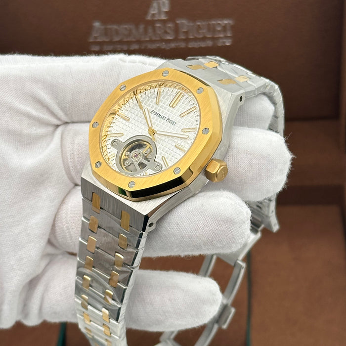 Audemars Piguet Royal Oak Flying Tourbillon Two-tone White Dial Dial