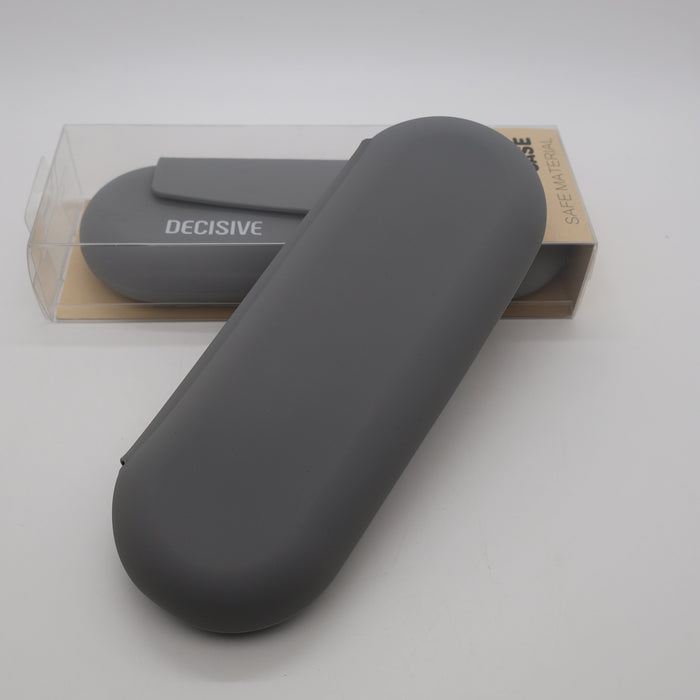 Courage , Decisive , Discover Pencil Case Safe Material Grade Silicone Waterproof