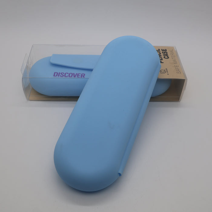 Courage , Decisive , Discover Pencil Case Safe Material Grade Silicone Waterproof