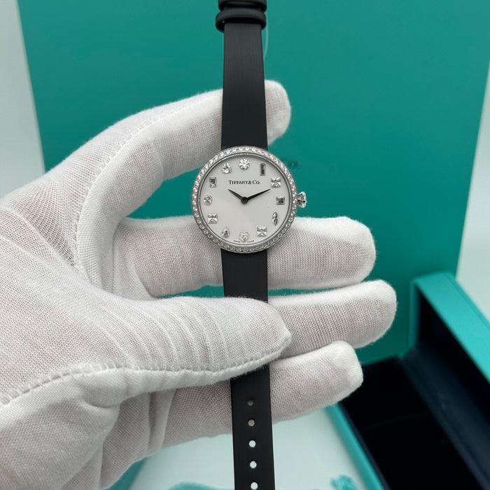 Tiffany & Co. Cocktail Oval Diamond Bezel Women’s Watch – White Dial