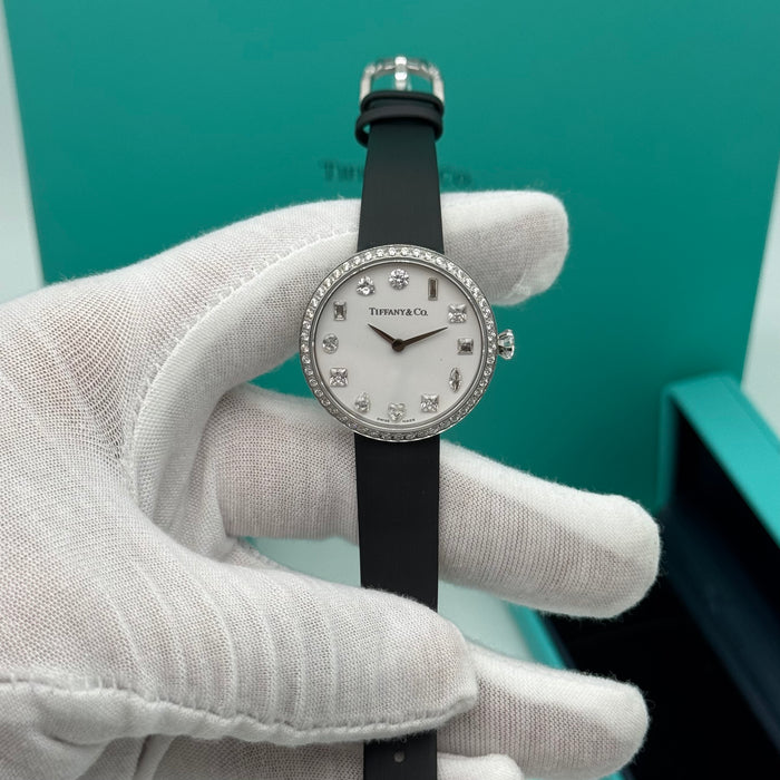 Tiffany & Co. Cocktail Oval Diamond Bezel Women’s Watch – White Dial