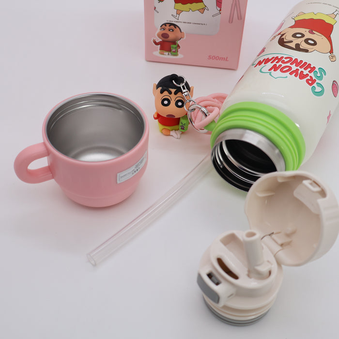Crayon Shinchan ,Snoopy Peanuts , My Little Pony Thermo Bottle Vacuum Cup 500mL