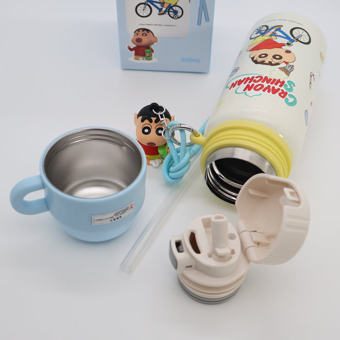 Crayon Shinchan ,Snoopy Peanuts , My Little Pony Thermo Bottle Vacuum Cup 500mL
