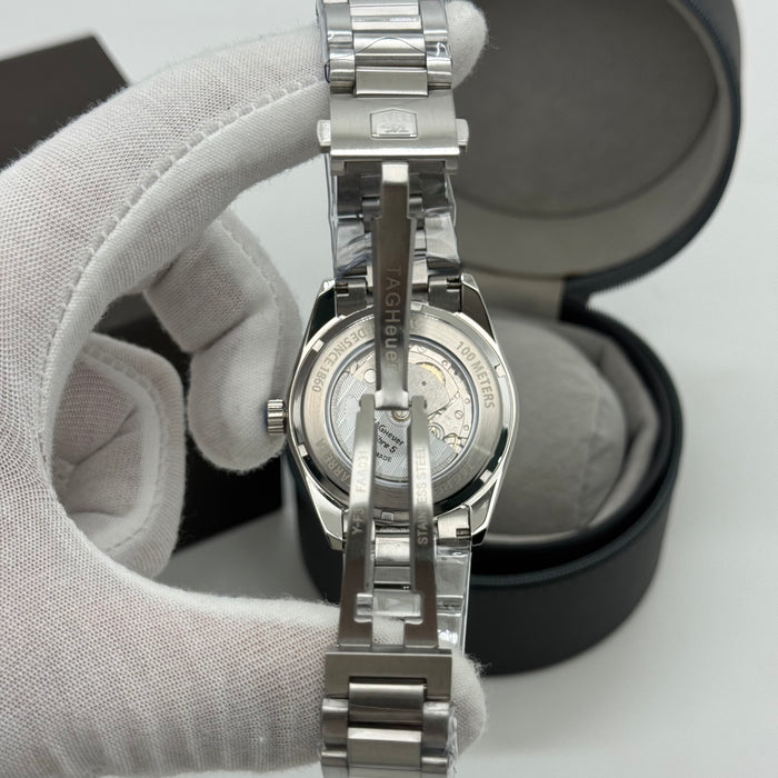 Tag Heuer Carrera Automatic Stainless Steel Men’s Watch – Black Zebra Dial