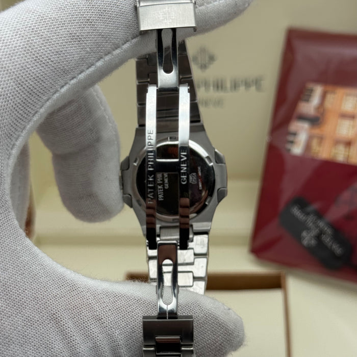 Patek Philippe Nautilus Ladies Watch – Diamond Bezel, Blue Dial, Stainless Steel