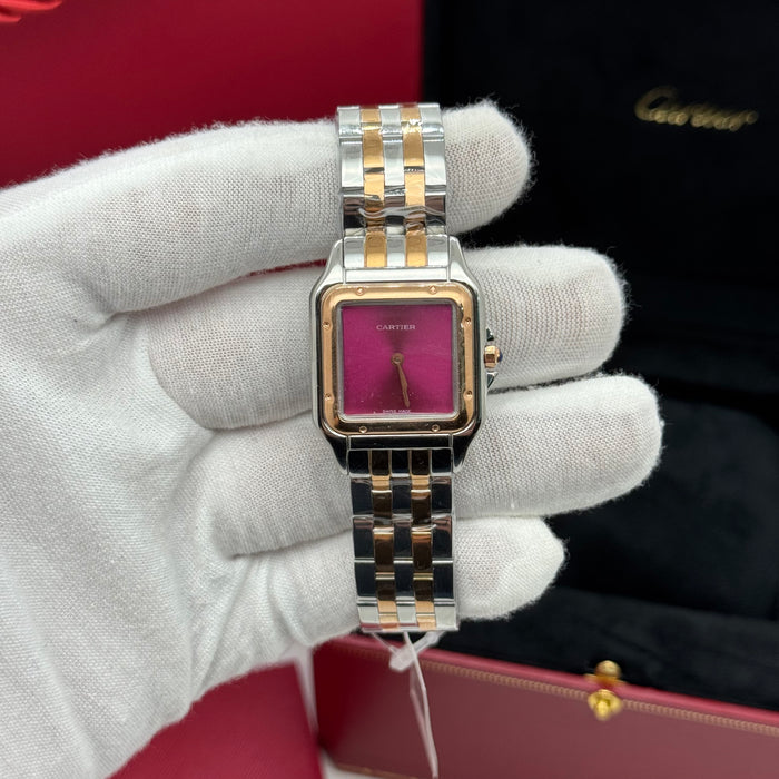 Cartier Panthère de Cartier 27MM Ladies Watch – Two-Tone Steel & Gold, Pink Dial