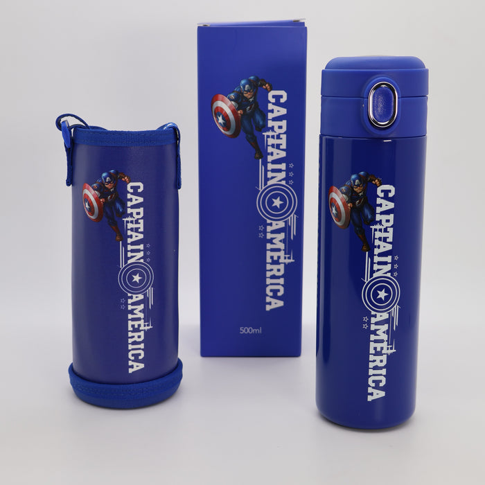 Disney Cartoon Water Cup Bottle Vacuum Cup Accompanying Thermos Cup 480mL