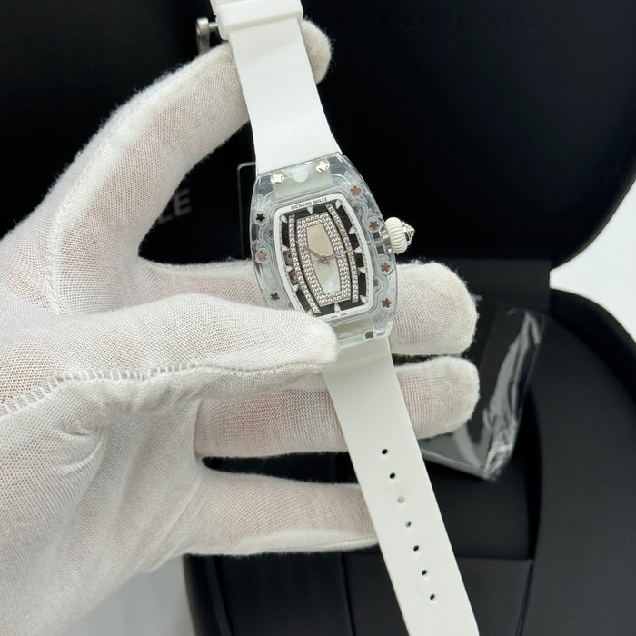 Richard Mille RM 07-02 Sapphire – Diamond Bezel White Strap