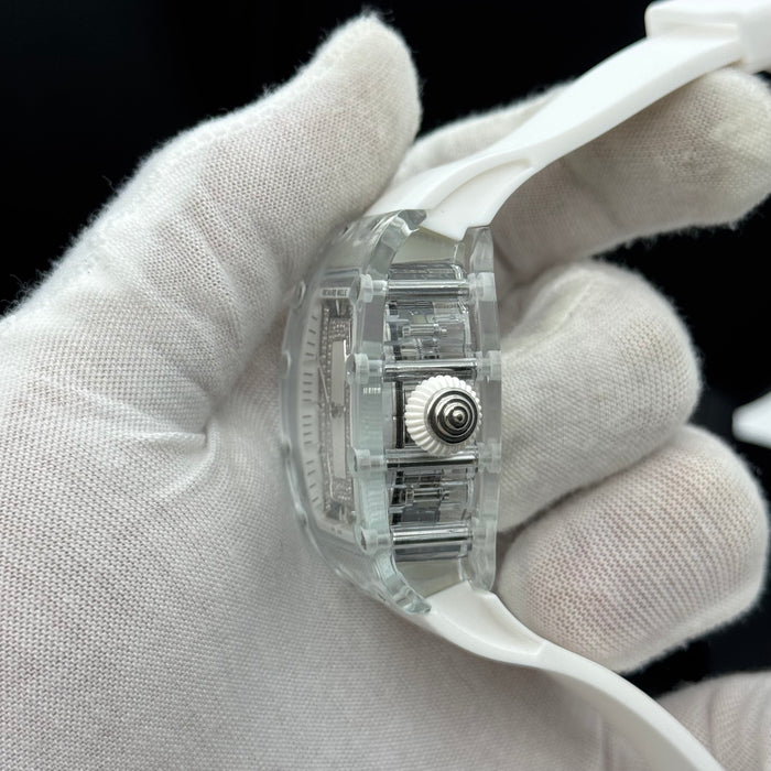 Richard Mille RM 07-02 Sapphire – Diamond Bezel White Strap