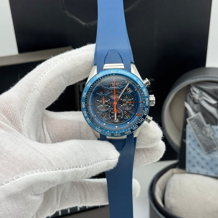 TAG Heuer Carrera x Porsche Chronograph – Blue Skeleton Dial