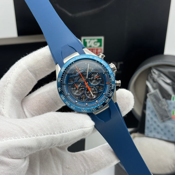 TAG Heuer Carrera x Porsche Chronograph – Blue Skeleton Dial