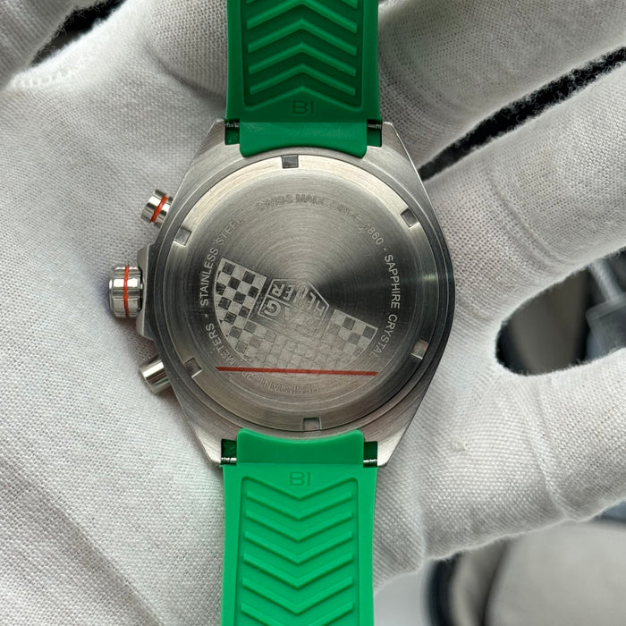 TAG Heuer Formula 1 Calibre 16 Chronograph Men’s Watch – Green Dial & Rubber Strap