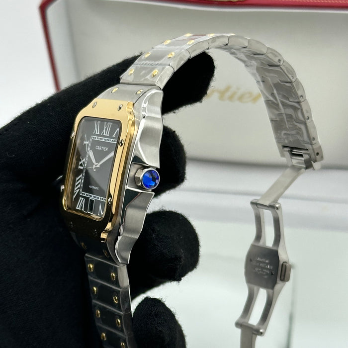 Cartier Santos de Cartier Two-Tone Black Dial Automatic 40mm