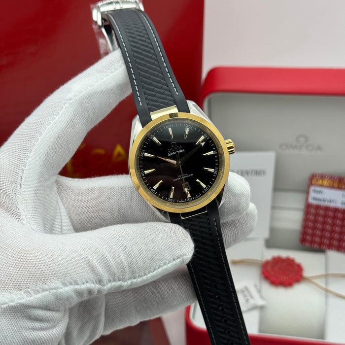 Omega Seamaster Aqua Terra Co-Axial Master Chronometer 41mm Black Dial Two-Tone