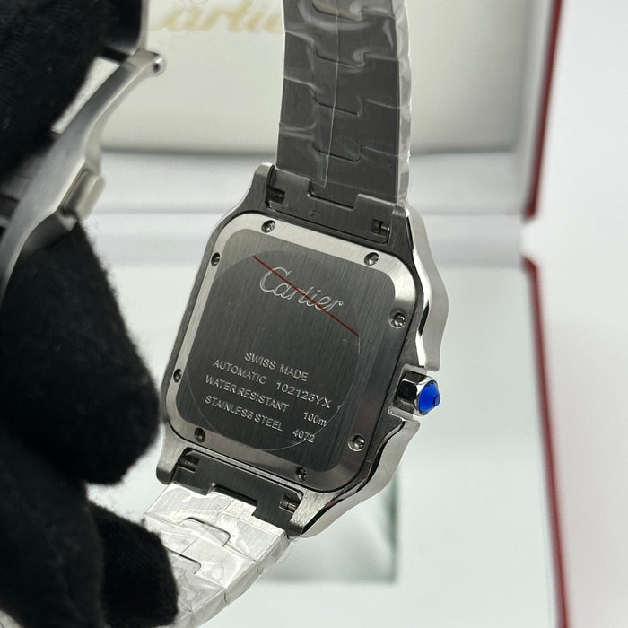 Cartier Santos de Cartier stainless steel black Automatic
