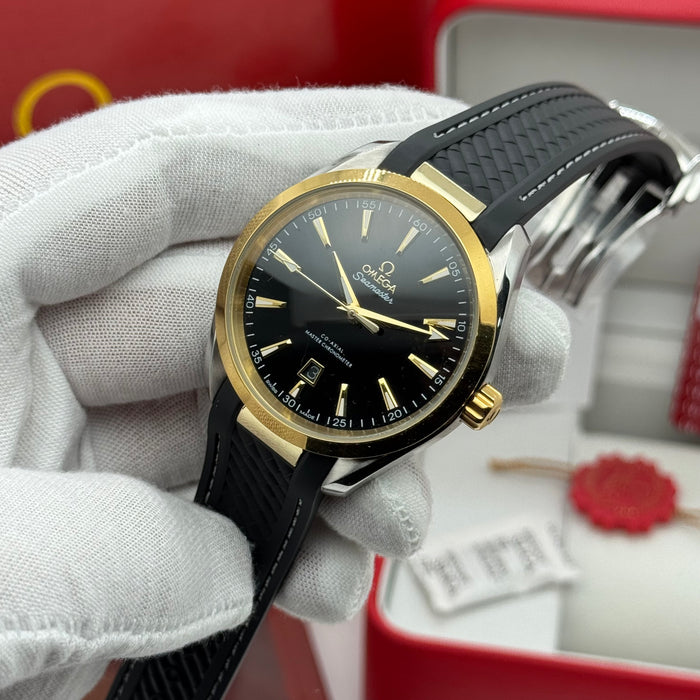 Omega Seamaster Aqua Terra Co-Axial Master Chronometer 41mm Black Dial Two-Tone