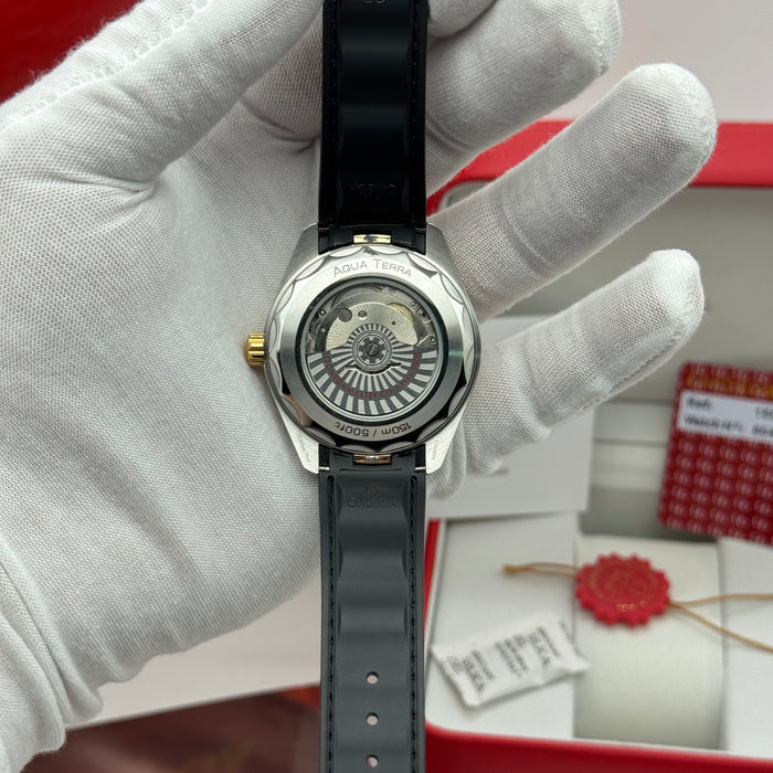 Omega Seamaster Aqua Terra Co-Axial Master Chronometer 41mm Black Dial Two-Tone