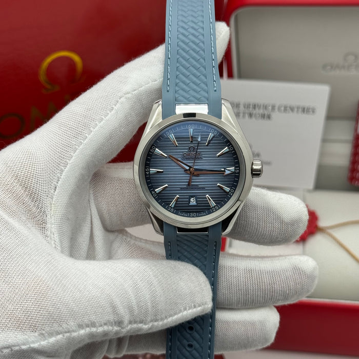 Omega Seamaster Aqua Terra 150M Co-Axial Master Chronometer 41mm Light Blue Dial