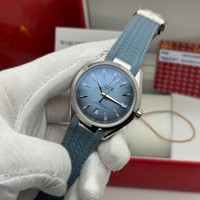 Omega Seamaster Aqua Terra 150M Co-Axial Master Chronometer 41mm Light Blue Dial