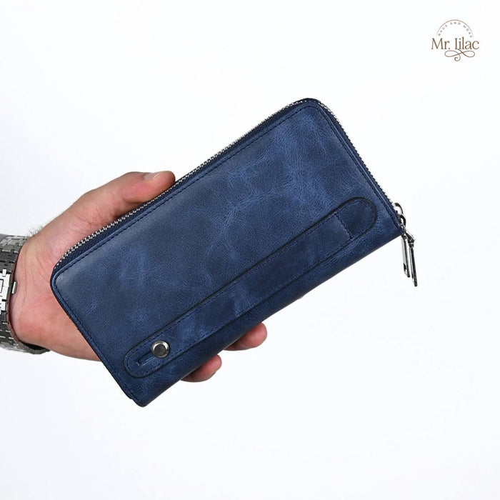 Real Leather Long Wallet