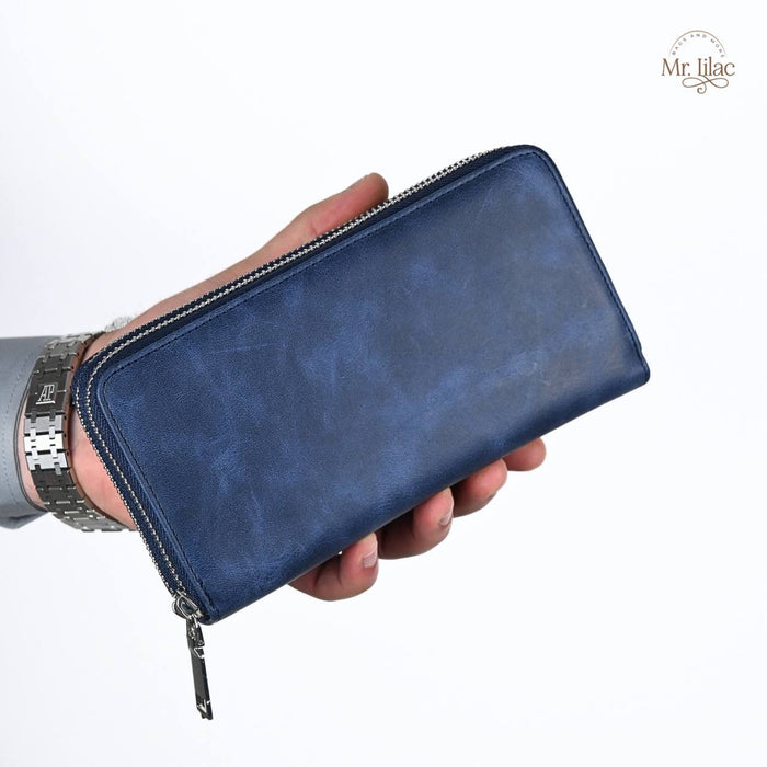 Real Leather Long Wallet