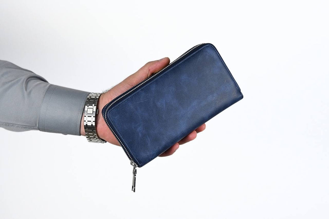 Real Leather Long Wallet