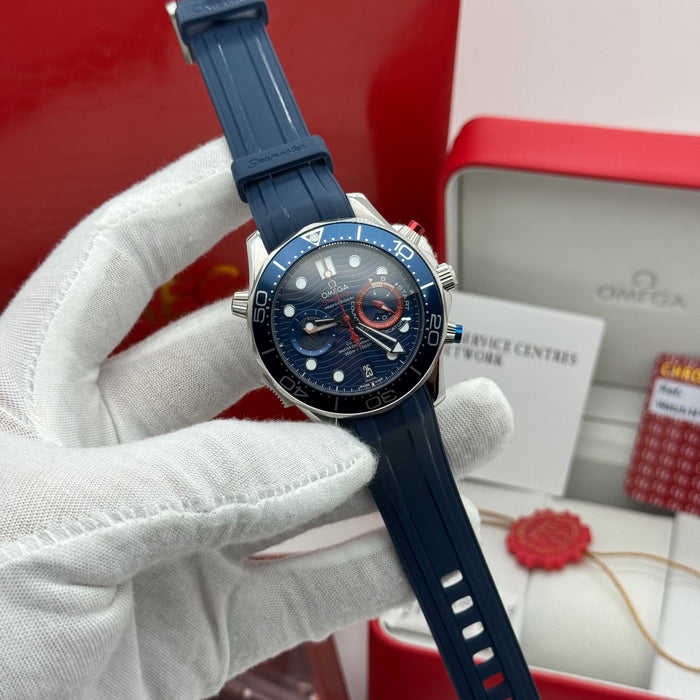 Omega Seamaster Diver 300M Co-Axial Master Chronometer Chronograph “America’s Cup Edition” 44mm