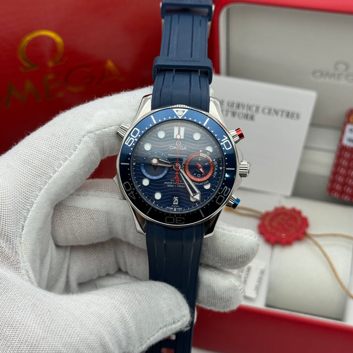 Omega Seamaster Diver 300M Co-Axial Master Chronometer Chronograph “America’s Cup Edition” 44mm