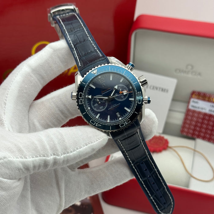 Omega Seamaster Planet Ocean 600M Co-Axial Master Chronometer Chronograph 45.5mm Blue Dial