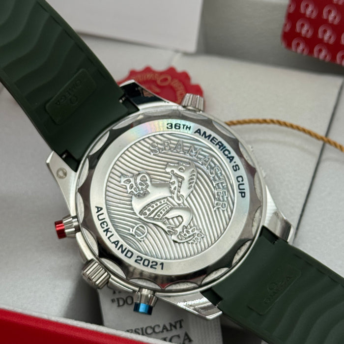 Omega Seamaster Diver 300M Co-Axial Master Chronometer Chronograph 44mm Green Ceramic