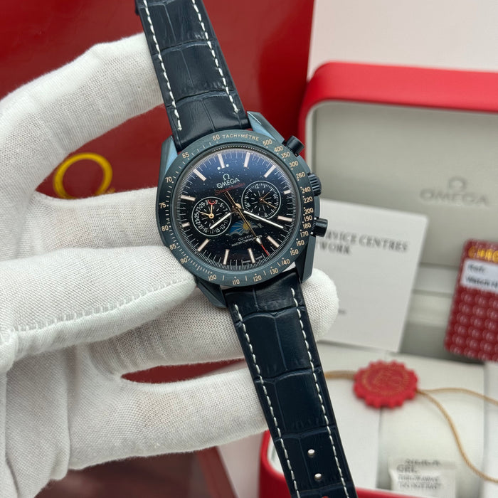 Omega Speedmaster Moonphase “Blue Side of the Moon” Co-Axial Master Chronometer Chronograph 44.25mm