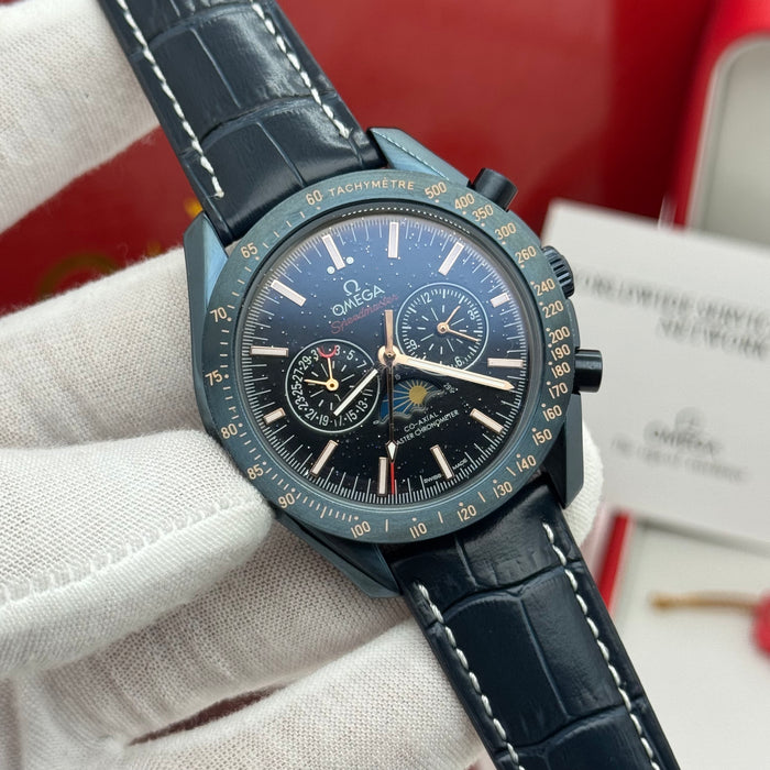Omega Speedmaster Moonphase “Blue Side of the Moon” Co-Axial Master Chronometer Chronograph 44.25mm