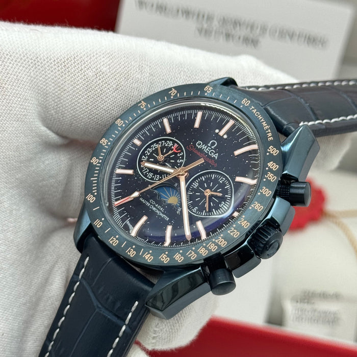 Omega Speedmaster Moonphase “Blue Side of the Moon” Co-Axial Master Chronometer Chronograph 44.25mm