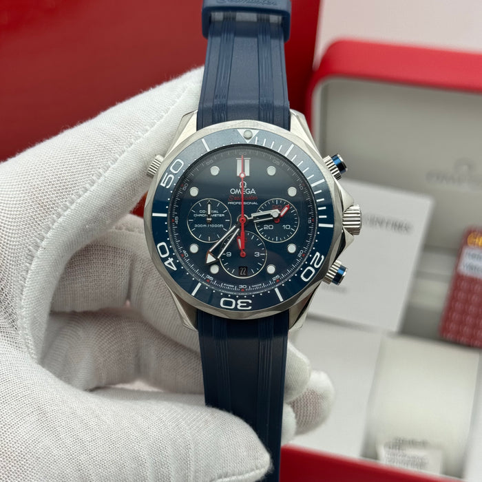 Omega Seamaster Diver 300M Co-Axial Chronograph 44mm – Blue Ceramic Bezel