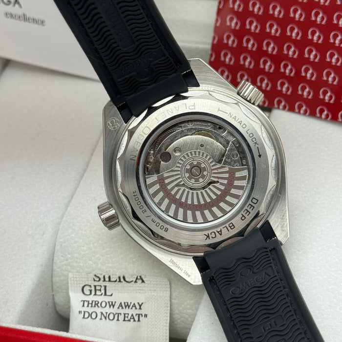 Omega Seamaster Planet Ocean 600M Co-Axial GMT 43.5mm – Black Dial, Silver Bezel