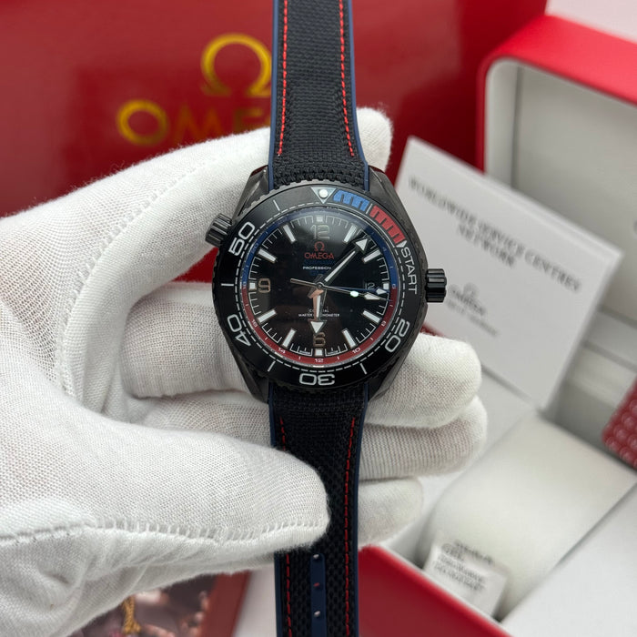 Omega Seamaster Planet Ocean 600M “Deep Black” America’s Cup Edition – Co-Axial Master