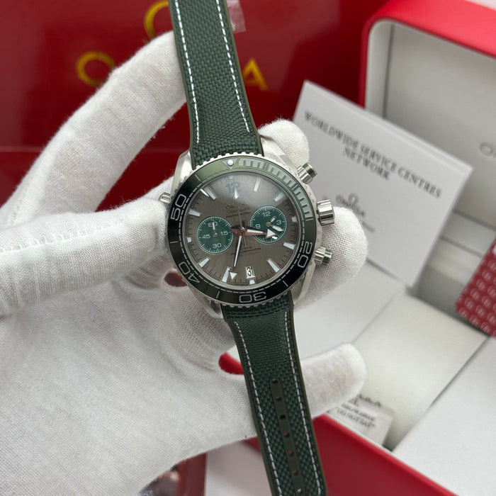 Omega Seamaster Planet Ocean Chronograph 45.5mm – Green Dial & Bezel, Co-Axial Master Chronometer