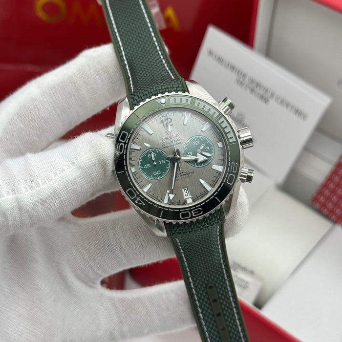 Omega Seamaster Planet Ocean Chronograph 45.5mm – Green Dial & Bezel, Co-Axial Master Chronometer