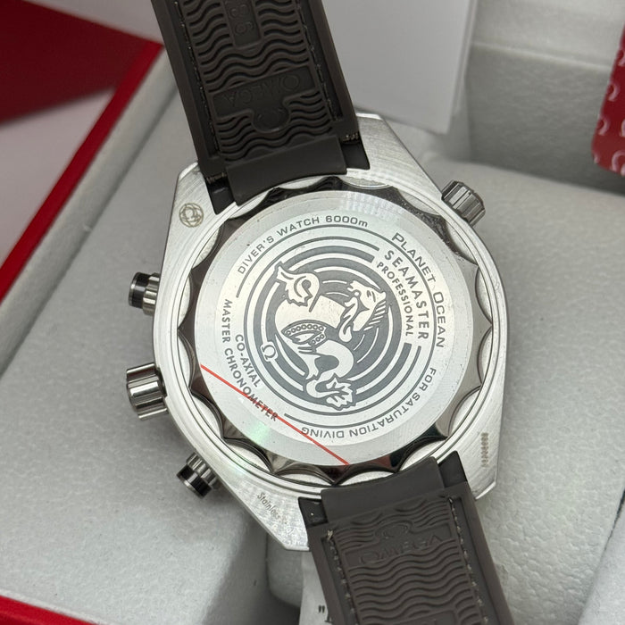 Omega Seamaster Planet Ocean Chronograph 45.5mm – Grey Dial, Black Ceramic Bezel