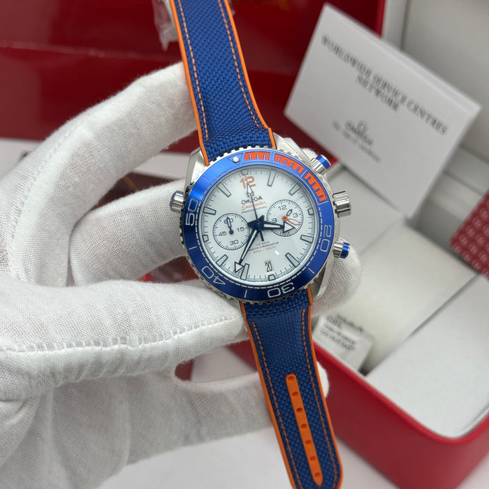 Omega Seamaster Planet Ocean Chronograph 45.5mm – White Dial