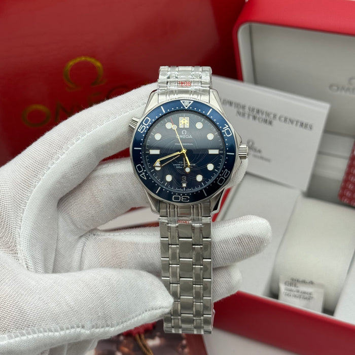 Omega Seamaster Diver 300M Co-Axial Master Chronometer 42mm Blue Ceramic Dial