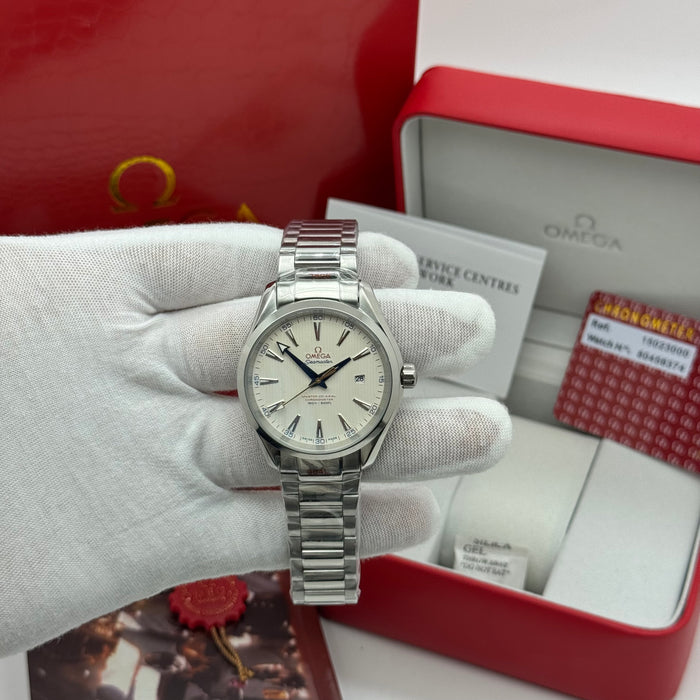 Omega Seamaster Aqua Terra Co-Axial Master Chronometer 41mm – Silver Teak Dial